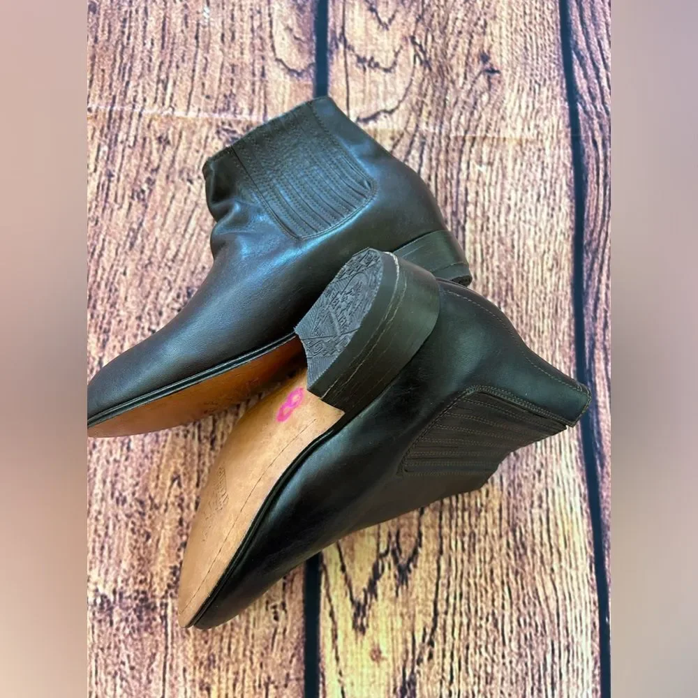 Kids Youth El Canelo Botas‎ Cowboy Ankle Boots Leather Color Brown Size 13